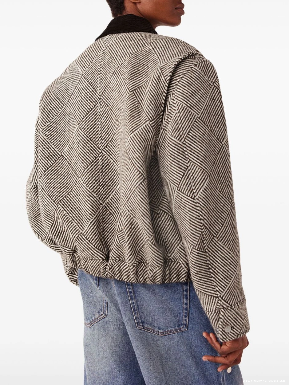 Affordable corduroy-collar Women tweed Stella jacket McCartney 0724